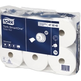 1 Carton de 6 Bobines de 1150 feuilles papier toilette pour distrib TORK Smartone T8