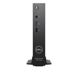 Dell OptiPlex 3000 Thin Client - Client léger - MBF 1 x Celeron N5105 / jusqu'à 2.9 GHz - RAM 8 Go - flash - eMMC 64 Go - UHD Graphics - Gigabit Ethernet - Dell ThinOS - moniteur : aucun - noir - BTS - avec 3 ans de ProSupport Service sur site le jour ouv