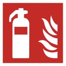 1 Adhésif sol anti-dérapant danger extincteur