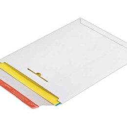 1 Lot de 20 Pochettes d'expédition carton rigide blanc 23.5x31 cm