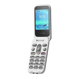 DORO 2880 - 4G téléphone de service / Mémoire interne 17 Mo - microSD slot - 320 x 240 pixels - rear camera 0,3 MP - blanc et noir