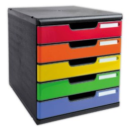 1 Module de classement 5 tiroirs Modulo glossy assortis