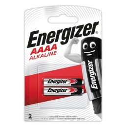 1 Blister de 2 Piles alcalines ENERGIZER Miniatures AAAA (1,5V)