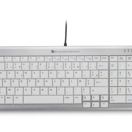 BakkerElkhuizen UltraBoard 960 clavier Bureau USB AZERTY Français Gris clair, Blanc