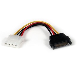 StarTech.com Cable adaptateur d'alimentation SATA 15 cm vers LP4 - F/M - Adaptateur secteur - alimentation SATA (M) pour alimentation interne 4 plots (F) - 15 cm - noir - pour P/N: 25S22M2NGFFR, HSB225S3R, S322M225R, SAT2M2NGFF25, SAT32MSAT257, SATSASBP42