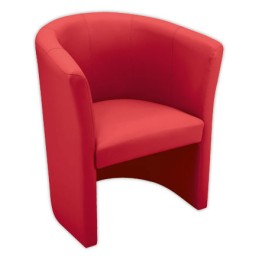 1 Siège une place simili cuir rouge