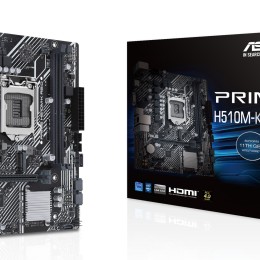 ASUS H510M-K R2.0 - Carte-mère - micro ATX - Socket LGA1200 - H470 Chipset - USB 3.2 Gen 1 - Gigabit LAN - carte graphique embarquée (unité centrale requise) - audio HD (8 canaux)