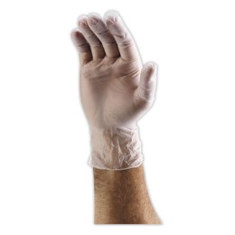1 Boite de 100 Gants vinyle non poudrés taille S