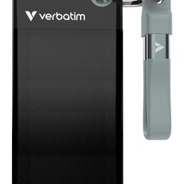 Verbatim Pocket SSD 1 To USB Type-C 3.2 Gen 2 (3.1 Gen 2) Noir, Gris