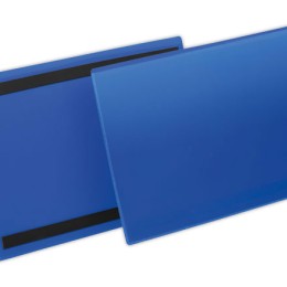1 Carton de 50 Pochettes logistiques magnétiques A4 paysage bleu foncé