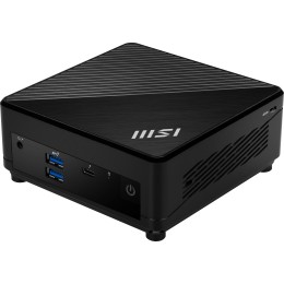MSI Cubi 5 12M 003BEU - Barebone - mini PC 1 x Core i3 1215U - RAM 0 Go - Carte graphique Intel Iris Xe - IEEE 802.11ax (Wi-Fi 6E), Bluetooth 5.3, Gigabit Ethernet, 2.5 Gigabit Ethernet - noir