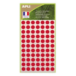 1 462 pastilles de signalisation rondes,Ø 8 mm, rouge, 100% recyclé