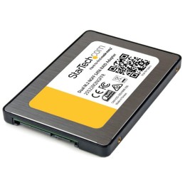 StarTech.com Adaptateur 2x SSD M.2 vers SATA 2,5" avec RAID - Convertisseur double M.2 vers SATA 6 Gb/s avec support TRIM - Contrôleur de stockage (RAID) - M.2 - 2 Canal - M.2 Card - RAID 0, 1, JBOD, BIG - SATA 6Gb/s - noir, argent