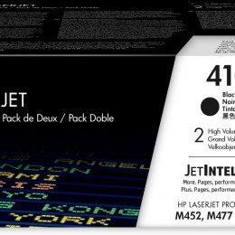 HP 410X 2-pack High Yield Black Original LaserJet Toner Cartridges