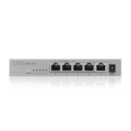 Zyxel XMG-100 Series XMG-105 - Commutateur - non géré - 5 x 100/1000/2.5G + 1 x Gigabit SFP / 10 Gigabit SFP+ - de bureau, fixation murale