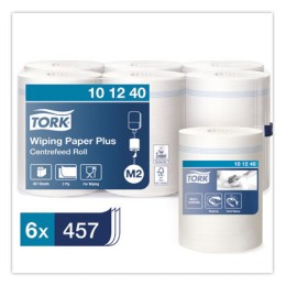 1 Carton de 6 Bobines à dévidage central de 457 feuilles prédécoupées TORK  Ø 19 cm