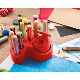1 Taille-crayon avec réservoir STABILO woody et markdry 3 in 1
