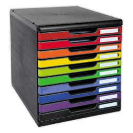 1 Module de classement 10 tiroirs Moduloglossy assortis