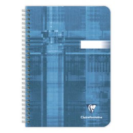 1 Cahier spirale Clairefontaine 90g, 17x22 cm, 100 pages, seyes