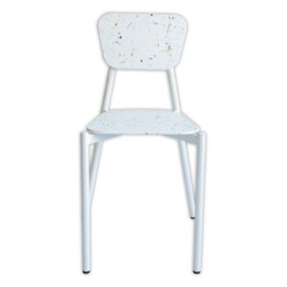 1 Chaise 4 pieds recyclée MAHAUT décor FLOREAL montée