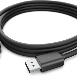 Dell CB325D - Câble DisplayPort - DisplayPort (M) pour DisplayPort (M) - DisplayPort 1.4 - 1.8 m - support pour 8K60Hz, support pour 5K60Hz, support 4K 120 Hz, prise en charge HDR - noir