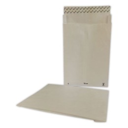 1 Sachet de 20 Pochettes TYVEK blanc indéchirable 250x330 mm à soufflet 38 mm