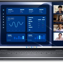 DELL Latitude 9450 2-in-1 Intel Core Ultra 7 165U Hybride (2-en-1) 35,6 cm (14") Écran tactile Quad HD+ 16 Go LPDDR5x-SDRAM 512 Go SSD Wi-Fi 7 (802.11be) Windows 11 Pro Français Gris