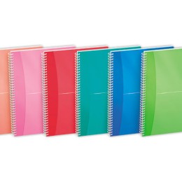 1 Cahier spirale Oxford Colours polypro,A4, 5x5, 180 pages