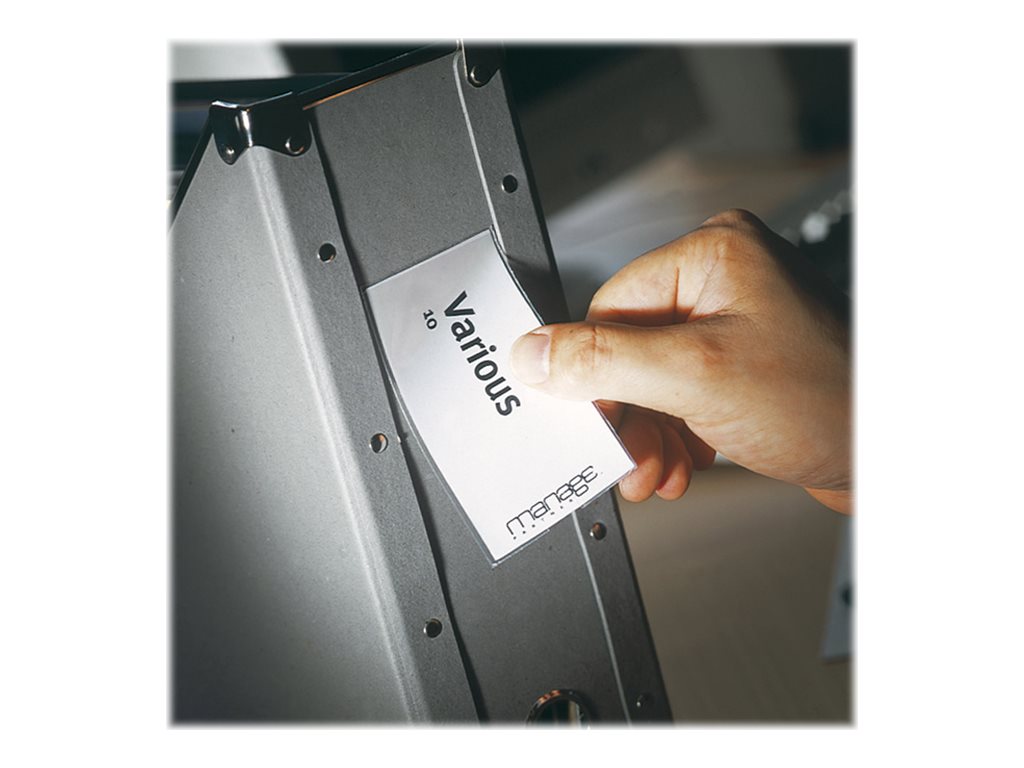 1 48 porte-étiquettes avec étiquettes 2,5 x7,5 cm en planches A5