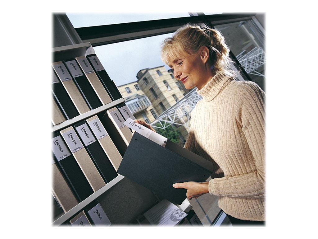 1 48 porte-étiquettes avec étiquettes 2,5 x7,5 cm en planches A5