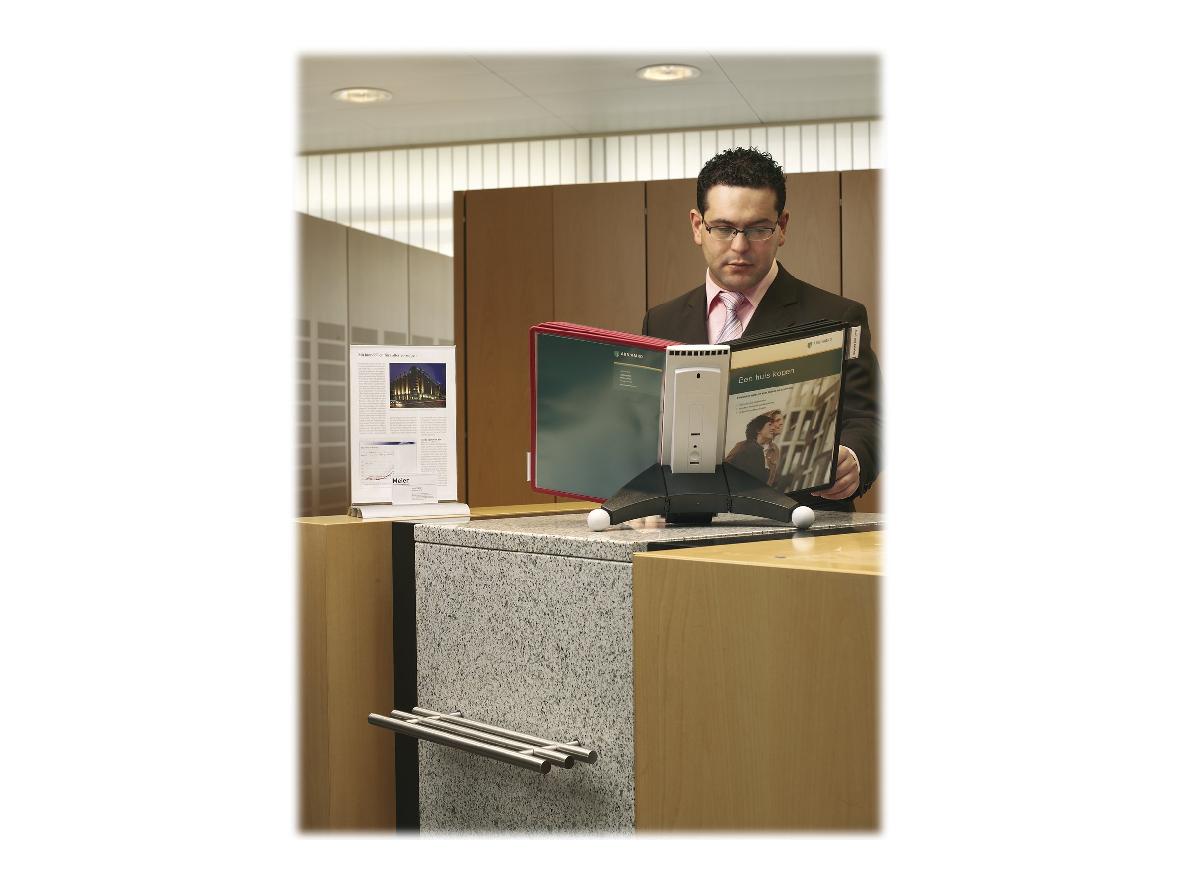 1 Kit pupitre Sherpa 10 poches - noir / gris