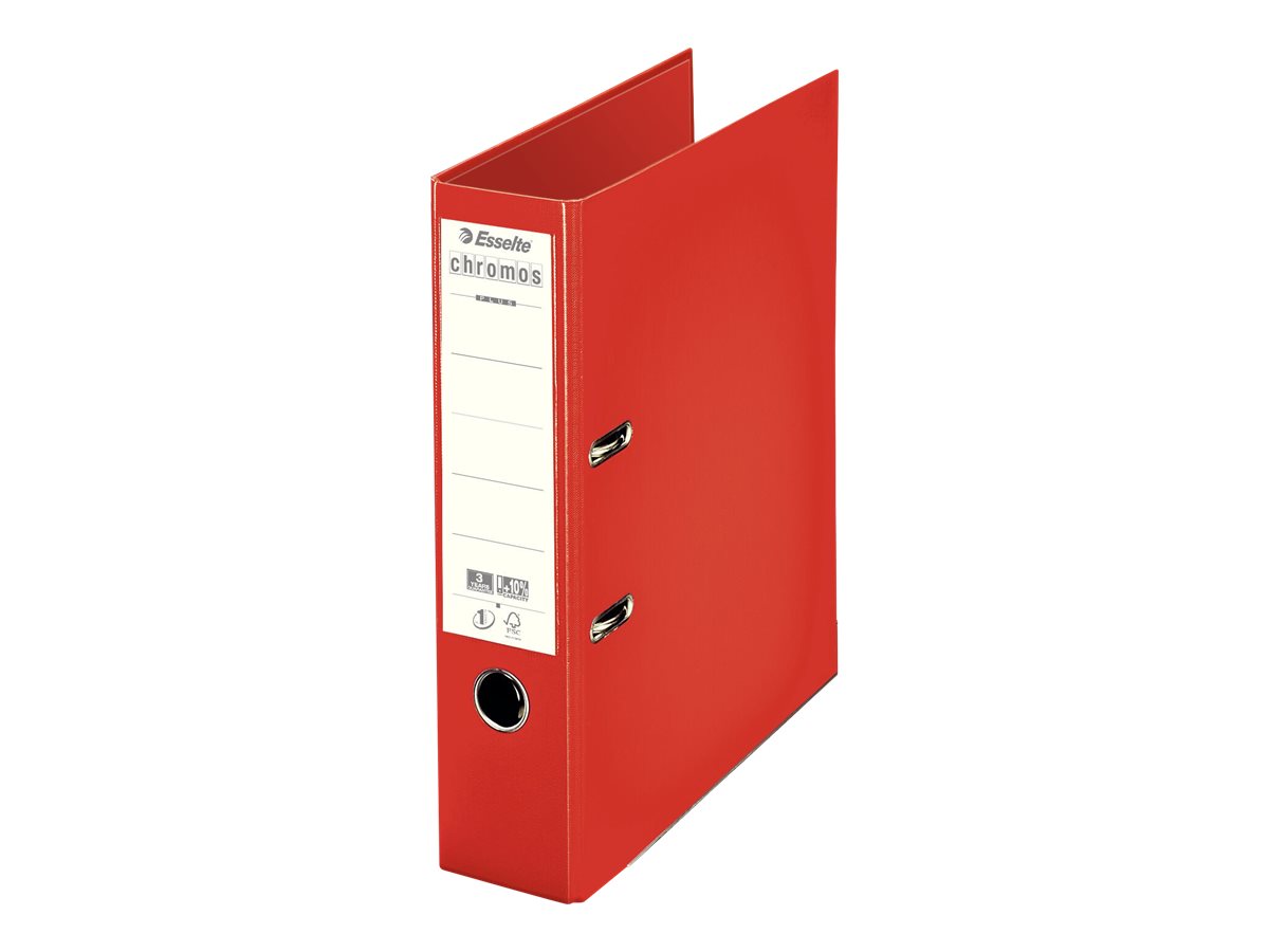 1 Classeur à levier Chromos ESSELTE - Dos 8 cm - rouge
