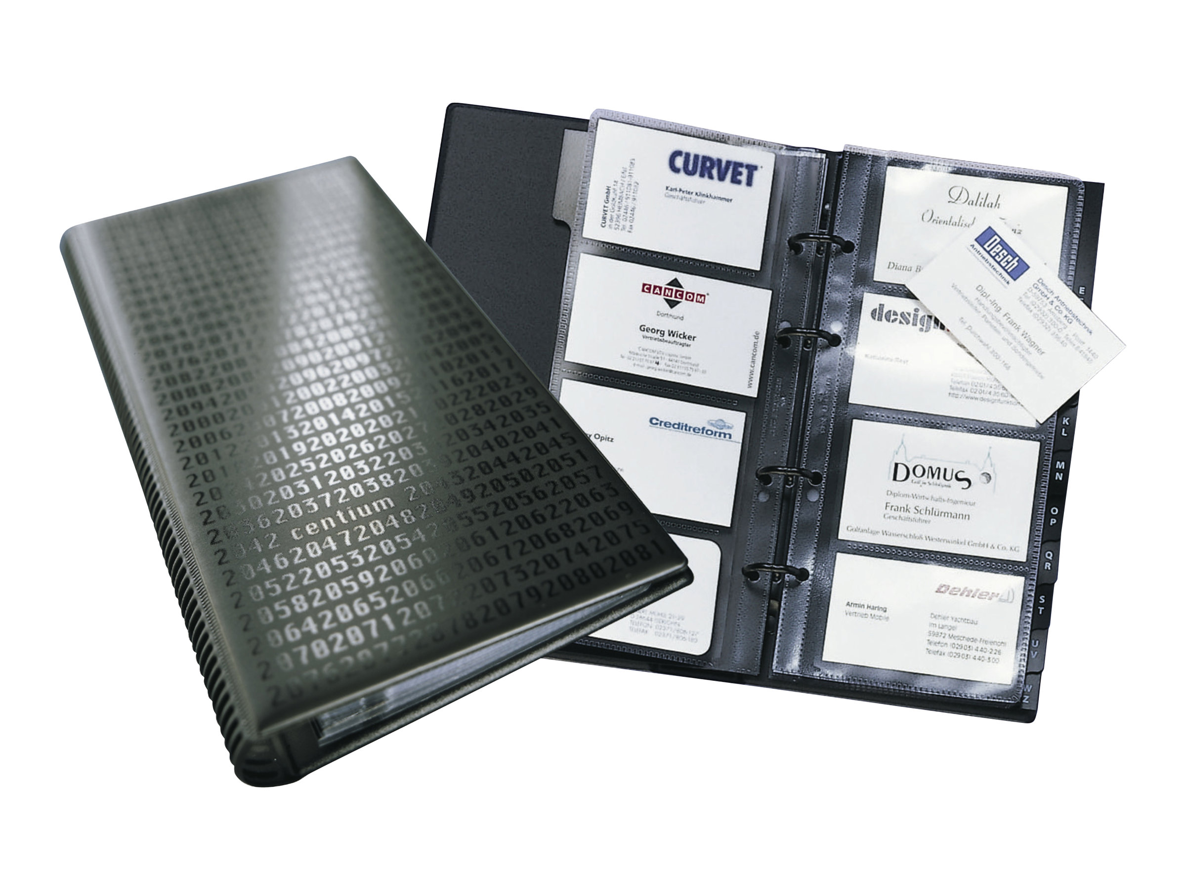 1 Classeur cartes de visite DURABLE Visifix petit format 14,5x25,5 cm