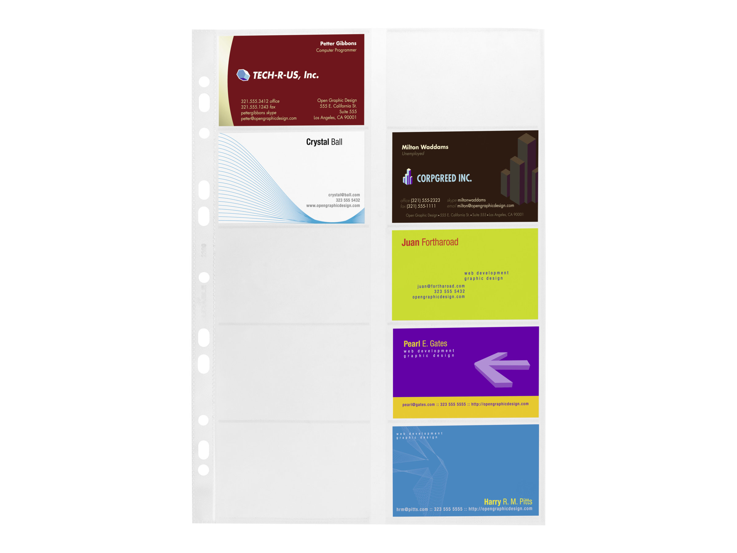 1 Sachet de 10 Pochettes cartes de visite pour classeur DURABLE Visifix format A4