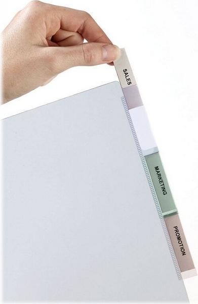1 Jeu d'intercalaires AVERY A4+ format pochette - 12 touches