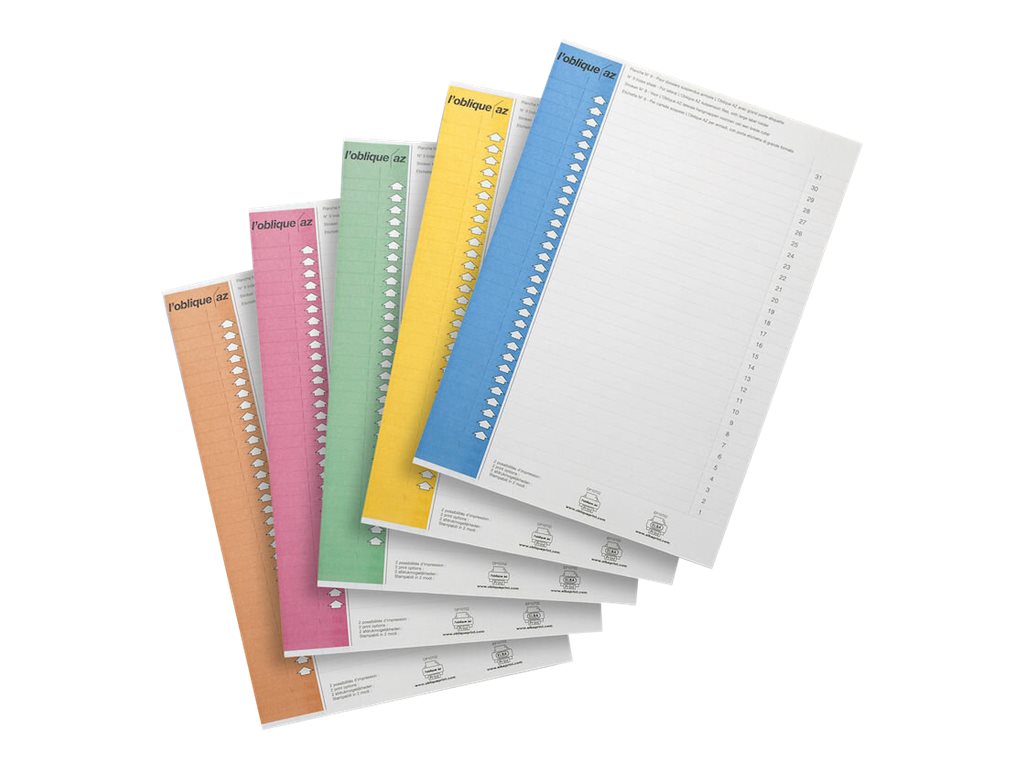 1 Lot de 10 Étiquettes dossiers suspendus pour armoire N°9 - assortis