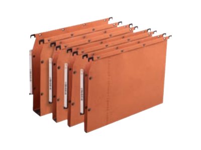 1 Boite de 25 Dossiers suspendus armoires L'OBLIQUE AZV kraft - orange - Fond 50 mm