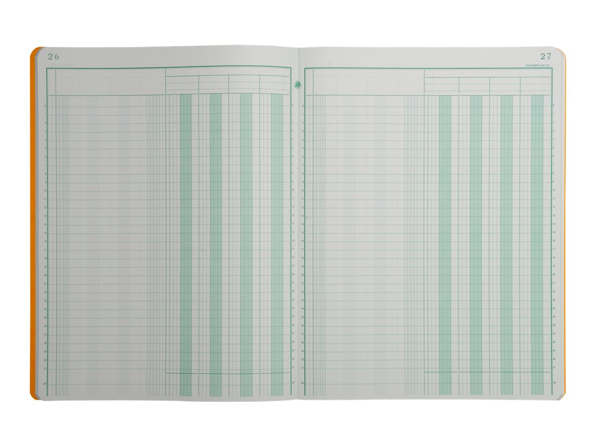 1 Piqûre comptable 31 lignes - 4 colonnes sur 1 page