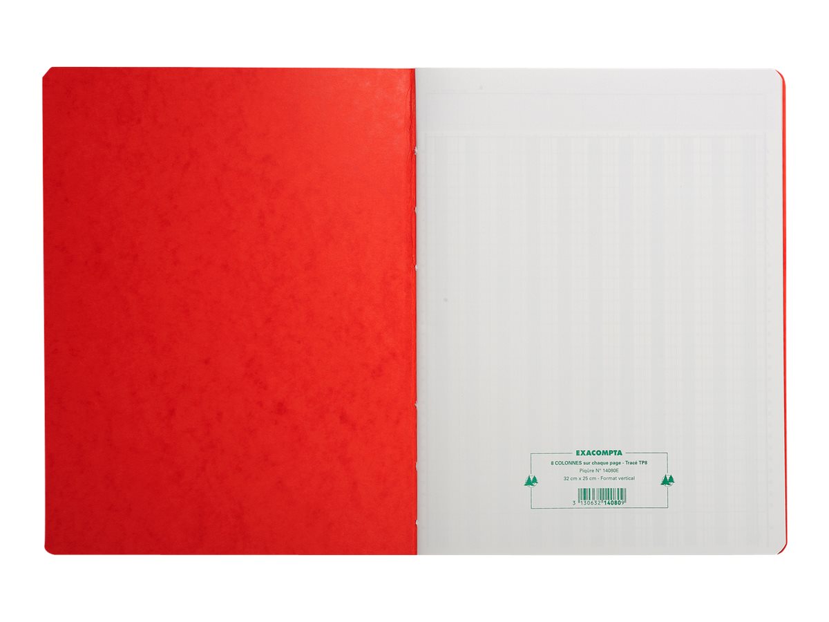 1 Piqûre comptable à tête paresseuse 31 lignes - 8 colonnes sur 1 page