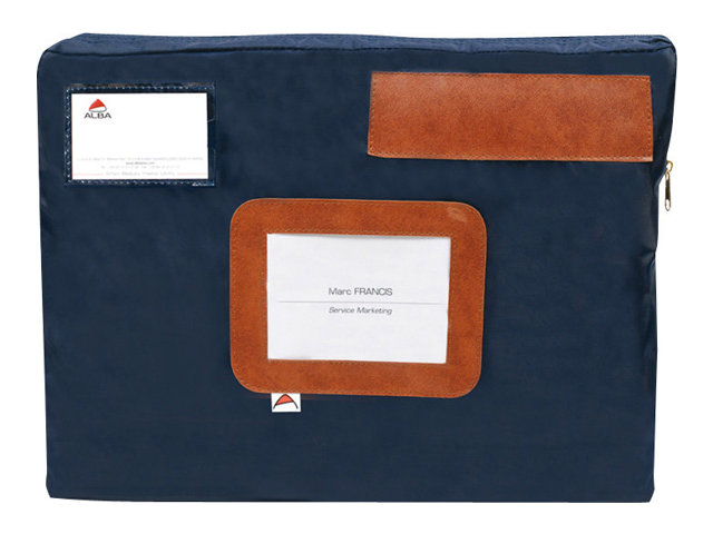 1 Pochette courrier à soufflet L 42xP 5xH 32 cm bleue en polyester