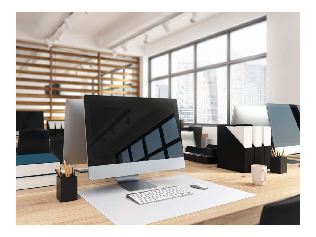 1 Sous-mains en polypropylène transparent anti reflet 65x50 cm