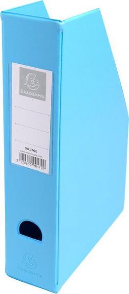 1 Boite de 10 Porte-revues polypropylène  pliables  - Dos 7 cm - Coloris assortis