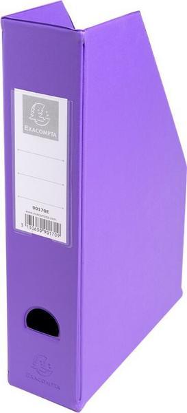 1 Boite de 10 Porte-revues polypropylène  pliables  - Dos 7 cm - Coloris assortis