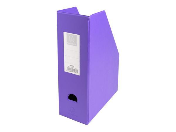 1 Boite de 10 Porte-revues pliable EXACOMPTA en polypro-Dos 10 cm