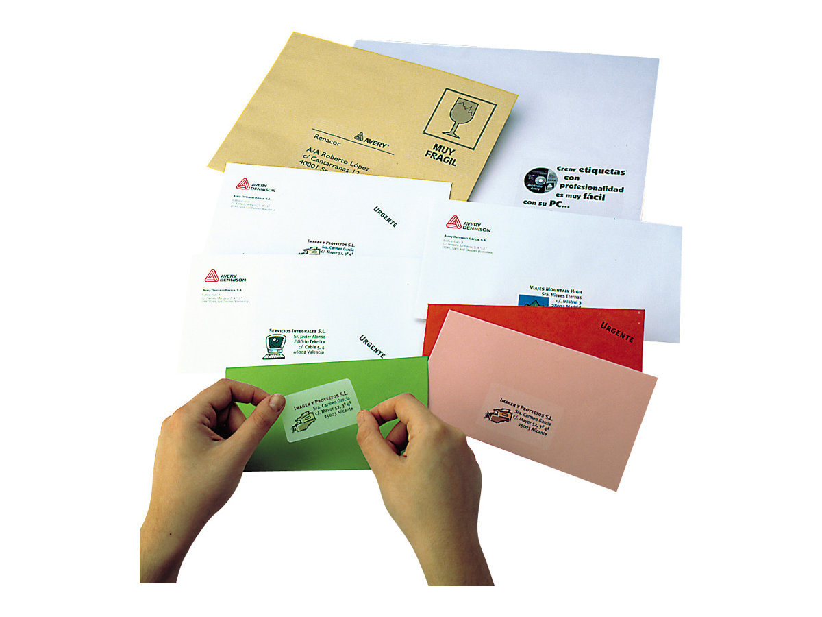 1 Étiquettes transparentes L99,1xH38,1 mm 350 étiq/boîte