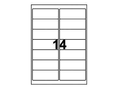 1 Étiquettes transparentes L99,1xH38,1 mm 350 étiq/boîte