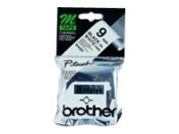 1 Ruban pour titreuse BROTHER M-K221B 9mm blanc impression noire
