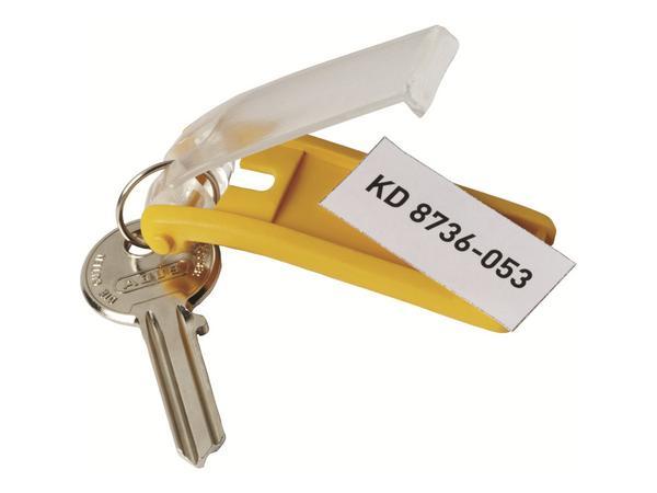 1 Sachet de 6 Portes clés DURABLE Key Clip pour armoire Key Box