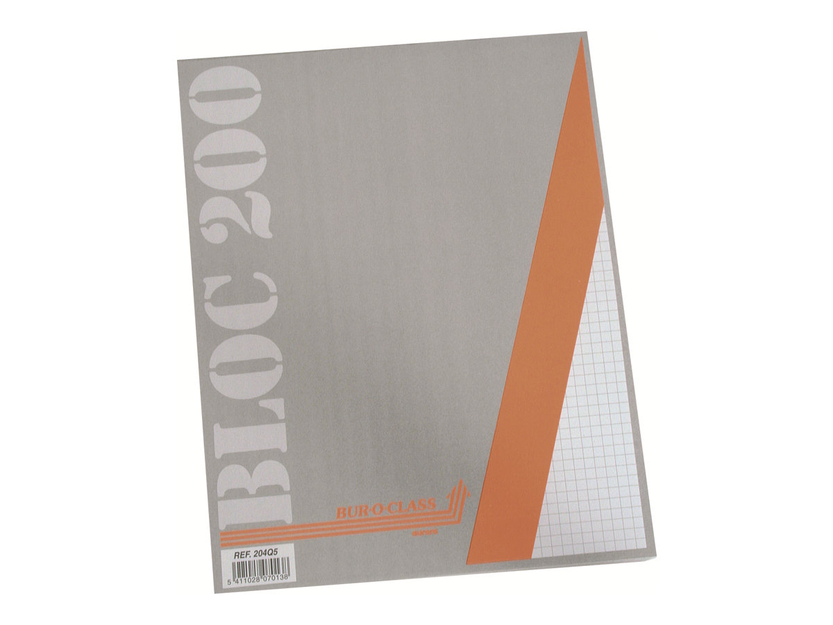 1 Bloc brouillon quadrillé 5x5 21x27 cm
