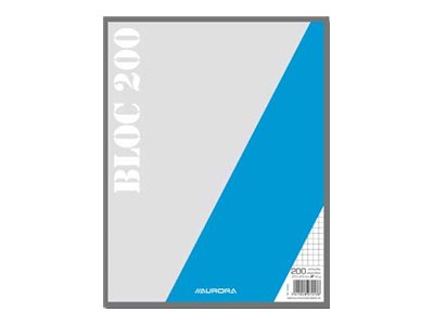 1 Bloc brouillon quadrillé 5x5 21x27 cm